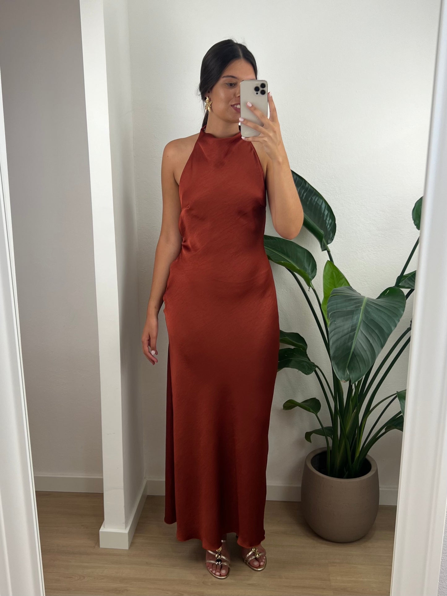 Vestido Ísis - Terracota