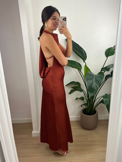Vestido Ísis - Terracota