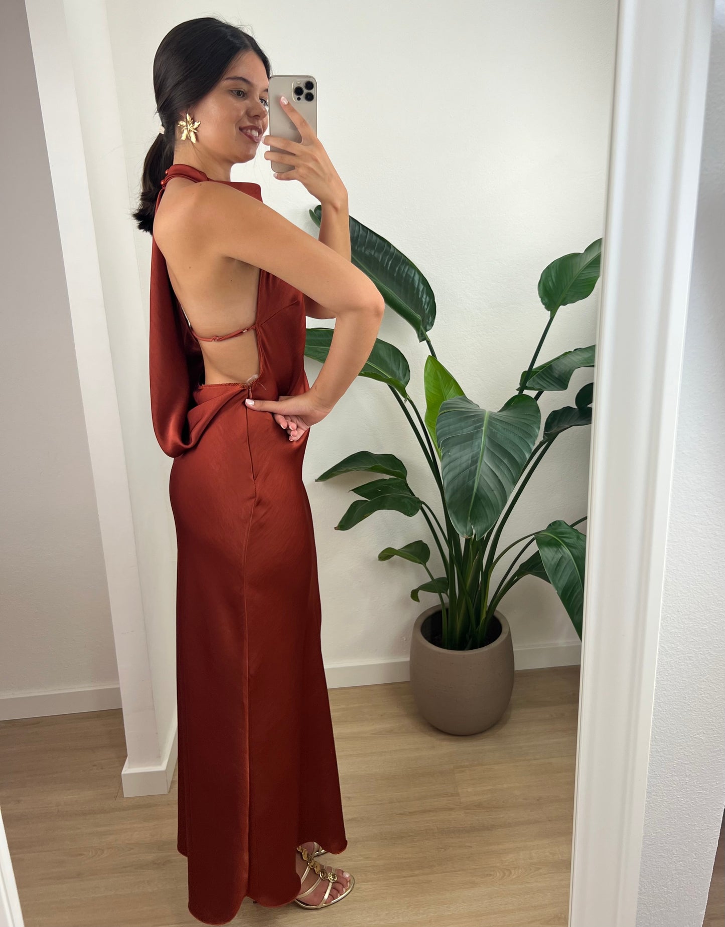 Vestido Ísis - Terracota