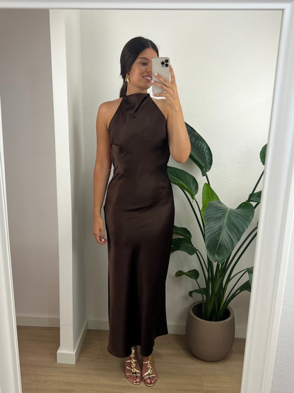 Vestido Ísis - Castanho