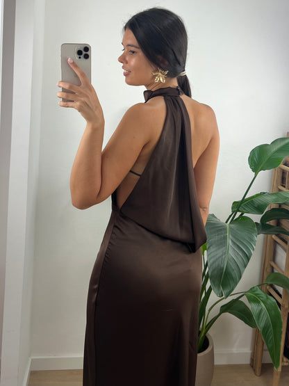 Vestido Ísis - Castanho
