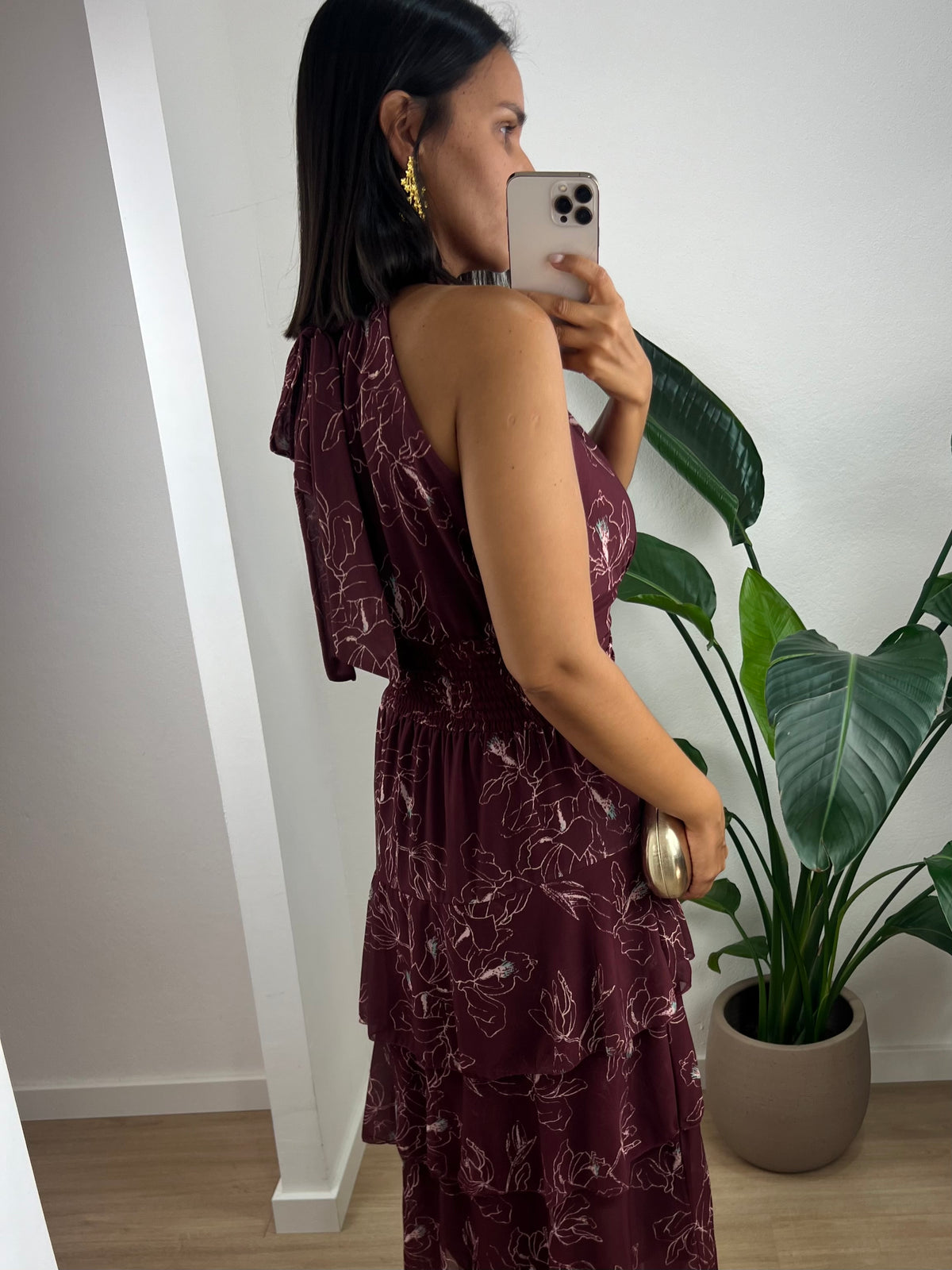 Vestido Joanne - Bordô