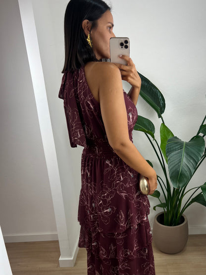 Vestido Joanne - Bordô