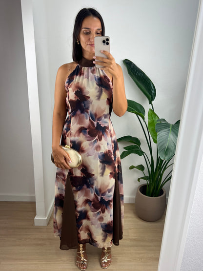 Vestido Constanza - Castanho