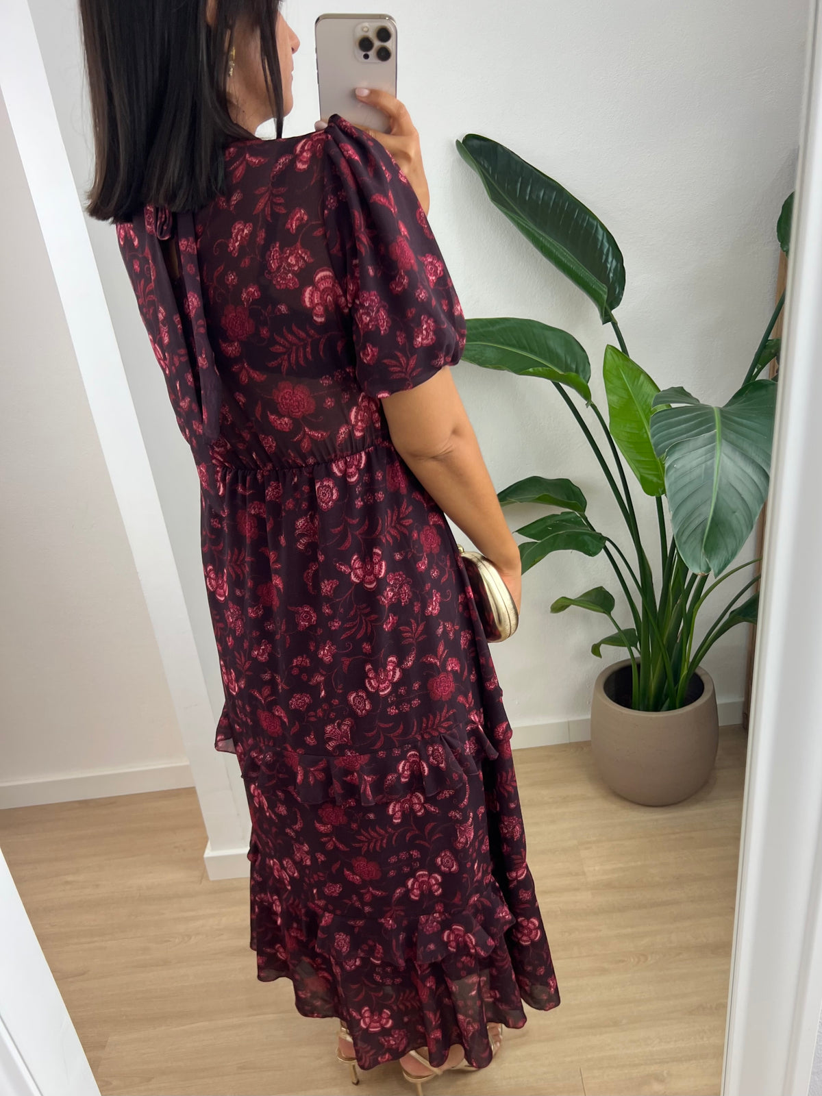 Vestido Amélie - Bordô