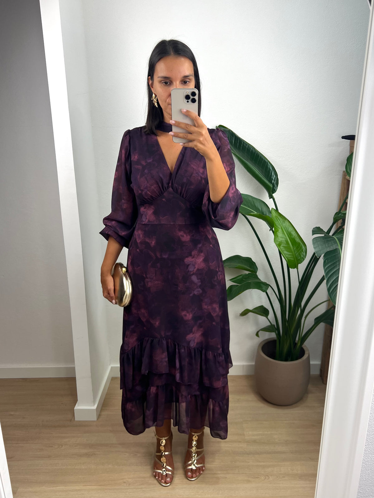 Vestido Anne - Beringela