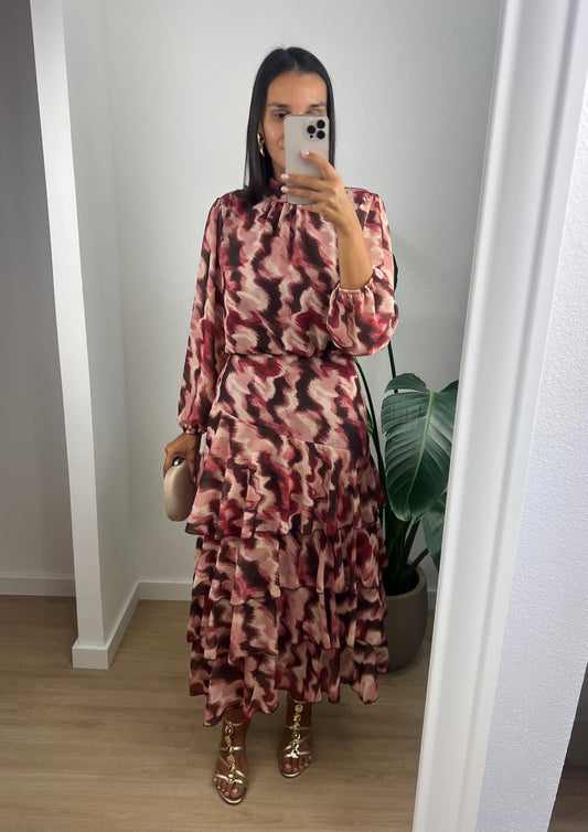 Vestido Olivia - Bordô