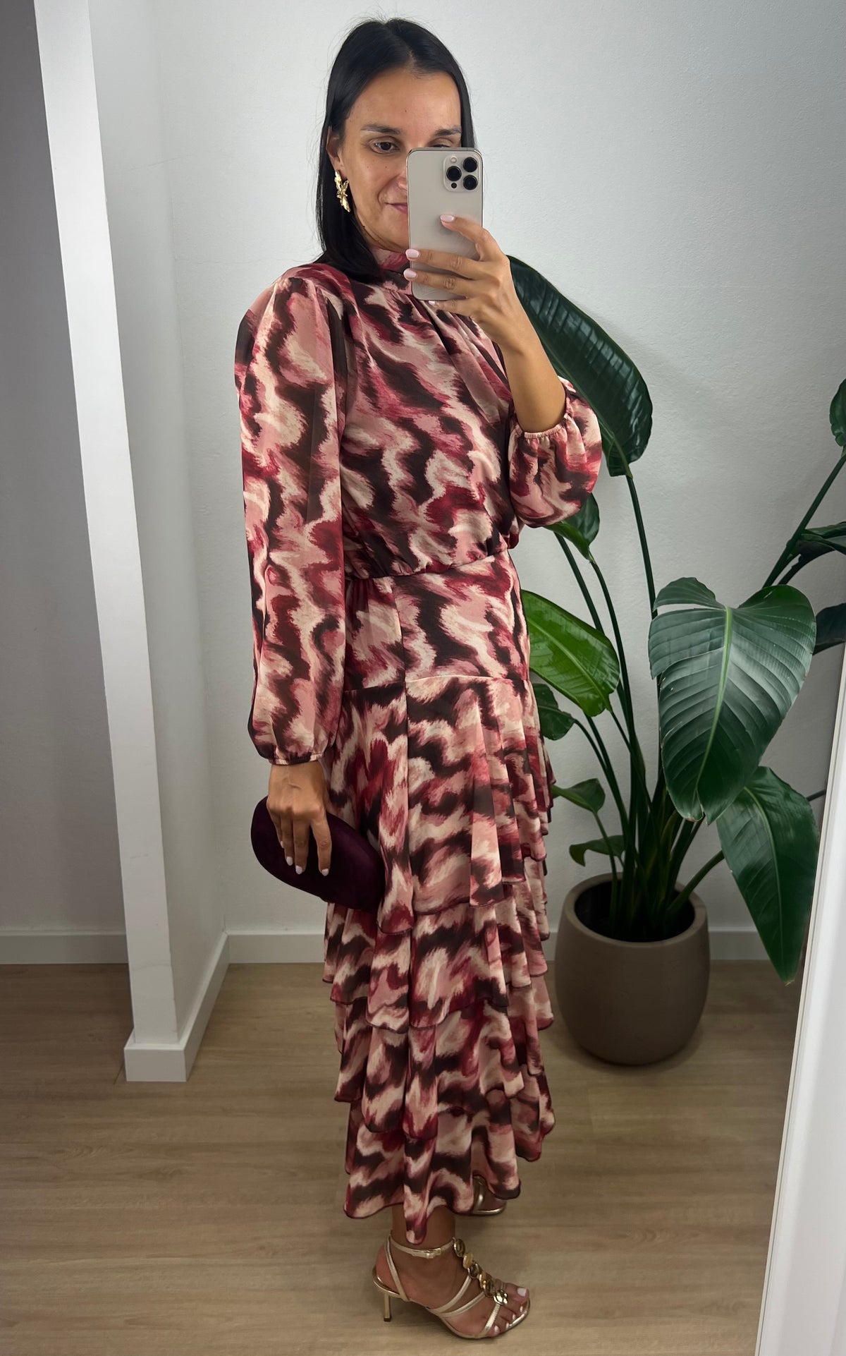 Vestido Olivia - Bordô