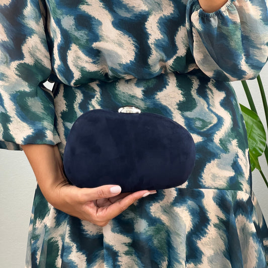 Clutch de festa - Azul Marinho