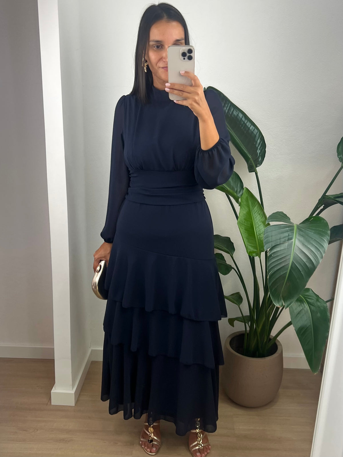 Vestido Vega - Azul Marinho