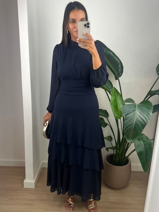 Vestido Vega - Azul Marinho