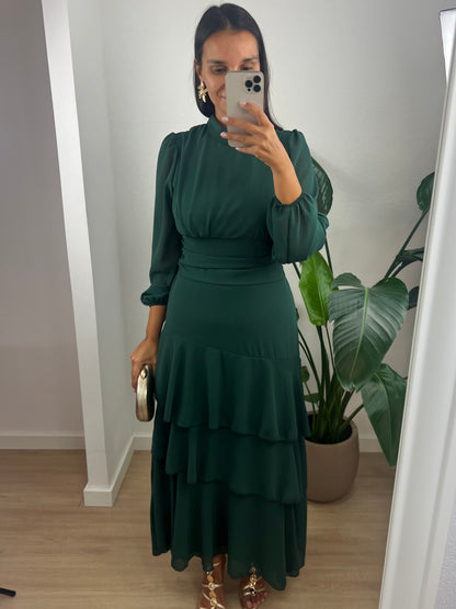 Vestido Vega - Verde Escuro