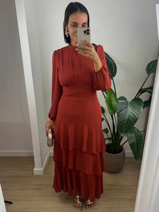 Vestido Vega - Terracota