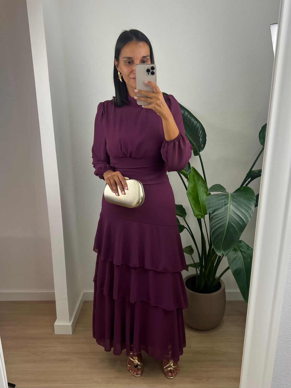 Vestido Vega - Beringela