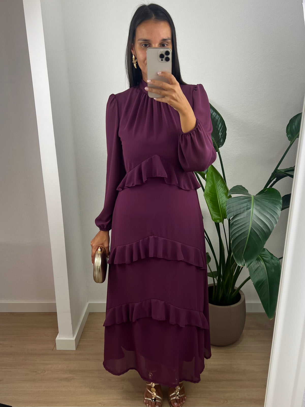 Vestido Andrea - Beringela