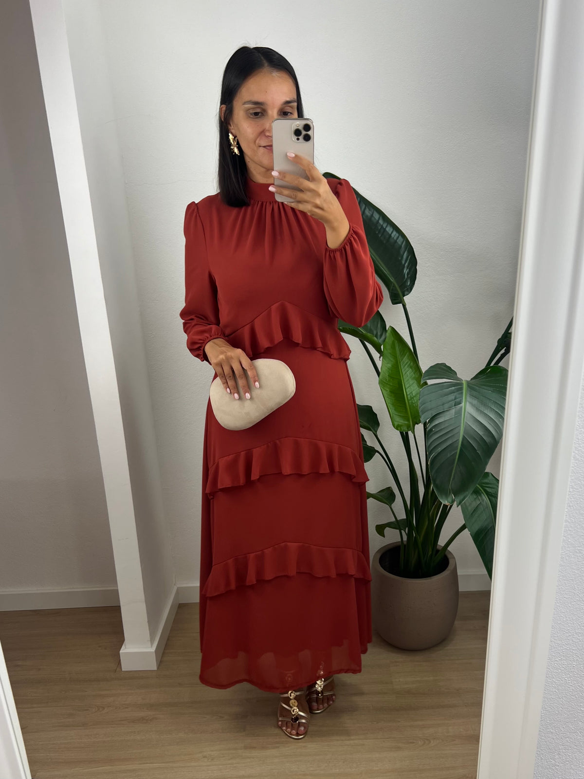 Vestido Andrea - Terracota