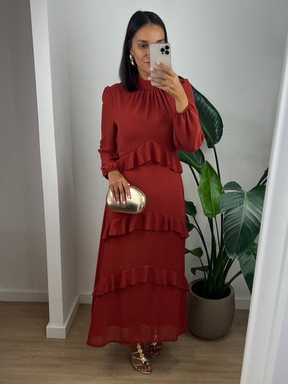 Vestido Andrea - Terracota