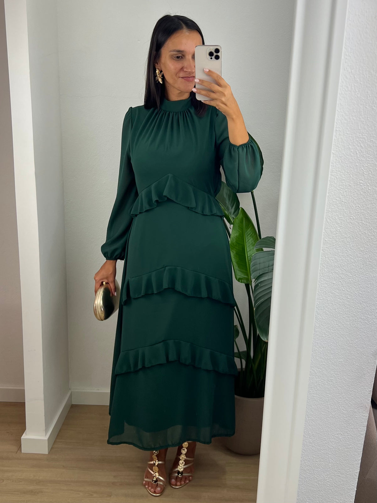 Vestido Andrea - Verde Escuro