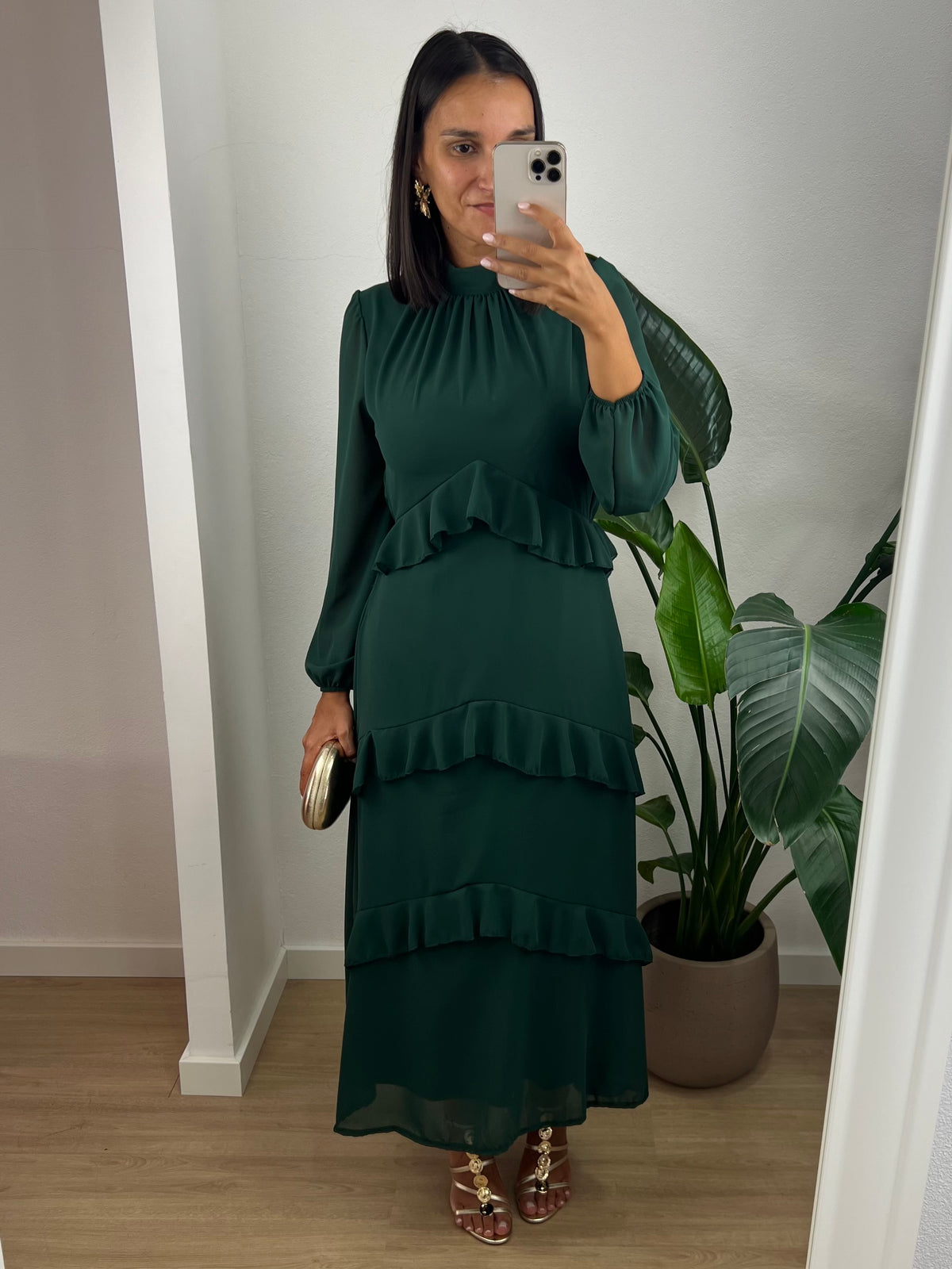 Vestido Andrea - Verde Escuro