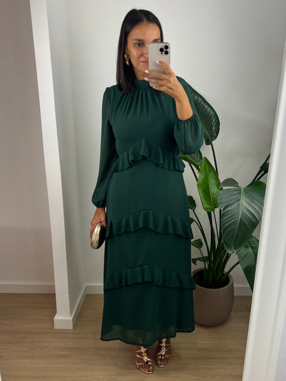 Vestido Andrea - Verde Escuro