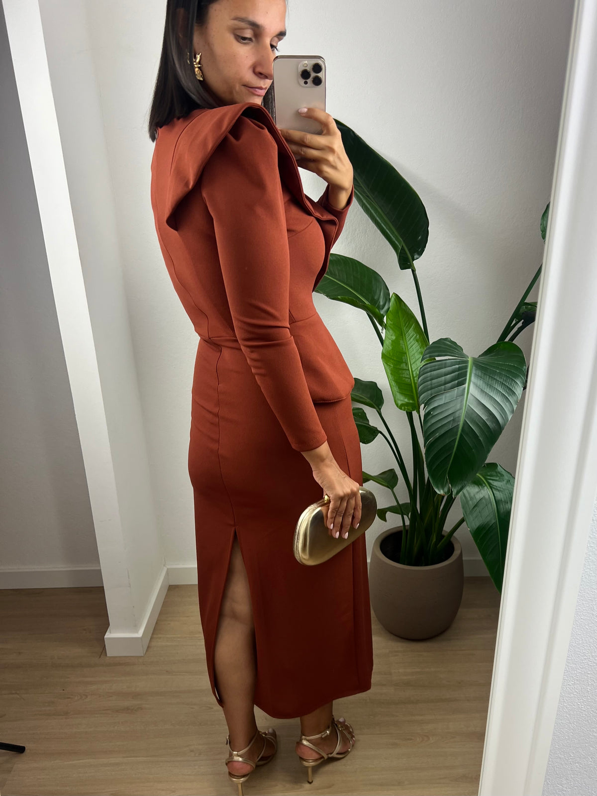 Vestido Azucena - Terracota