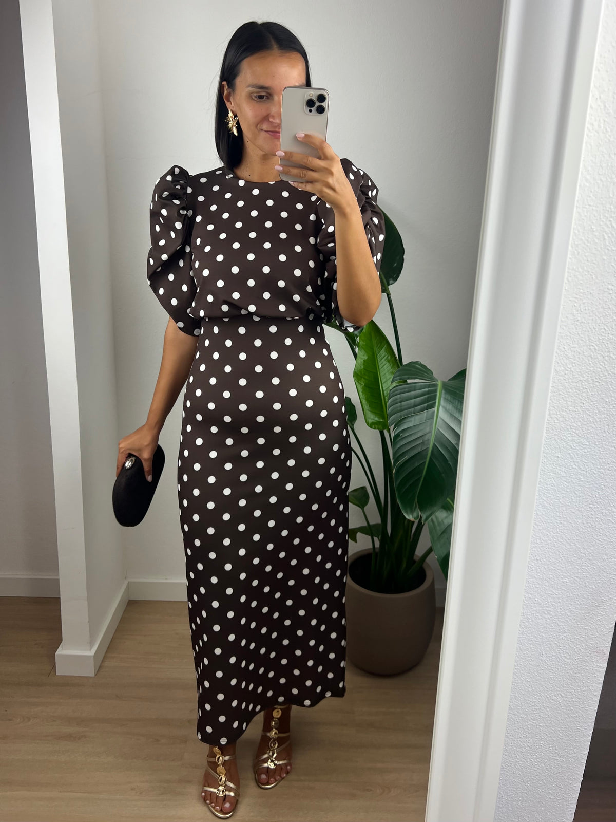 Vestido Violeta - Castanho