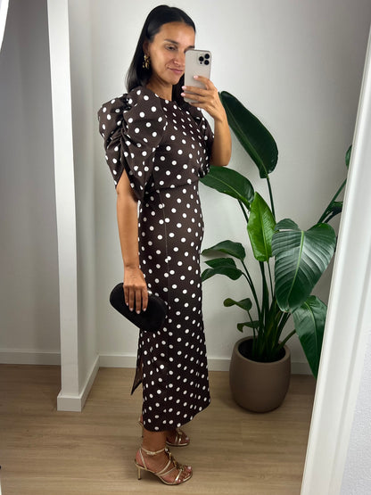 Vestido Violeta - Castanho