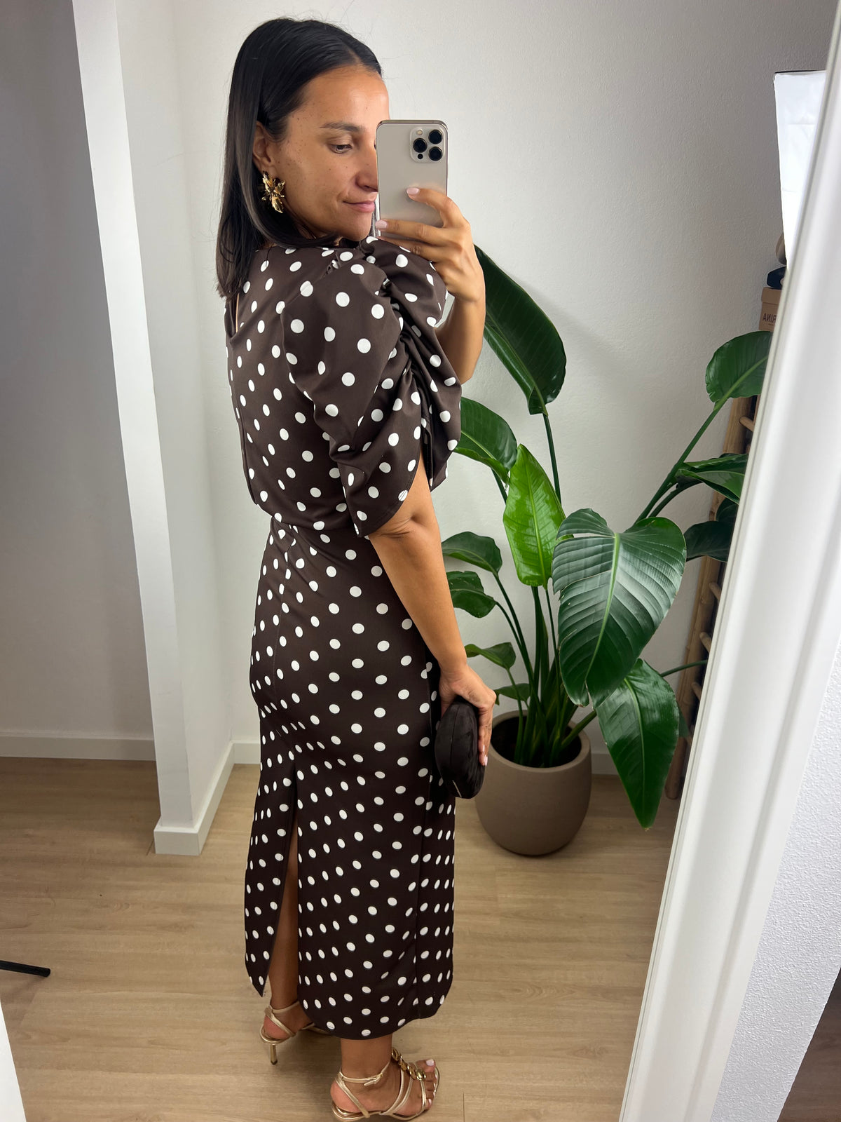 Vestido Violeta - Castanho