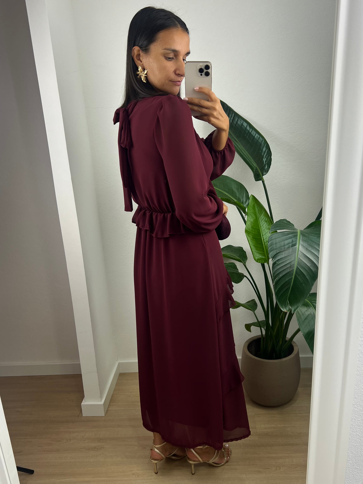 Vestido Andrea - Bordeaux