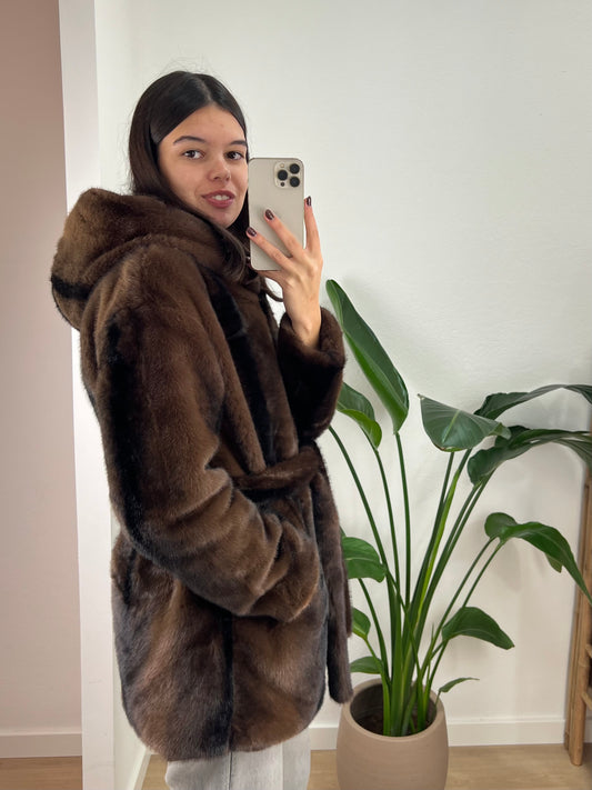 Casaco de pêlo sintético