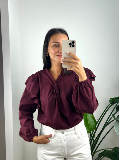 Blusa Sophie - Bordeaux