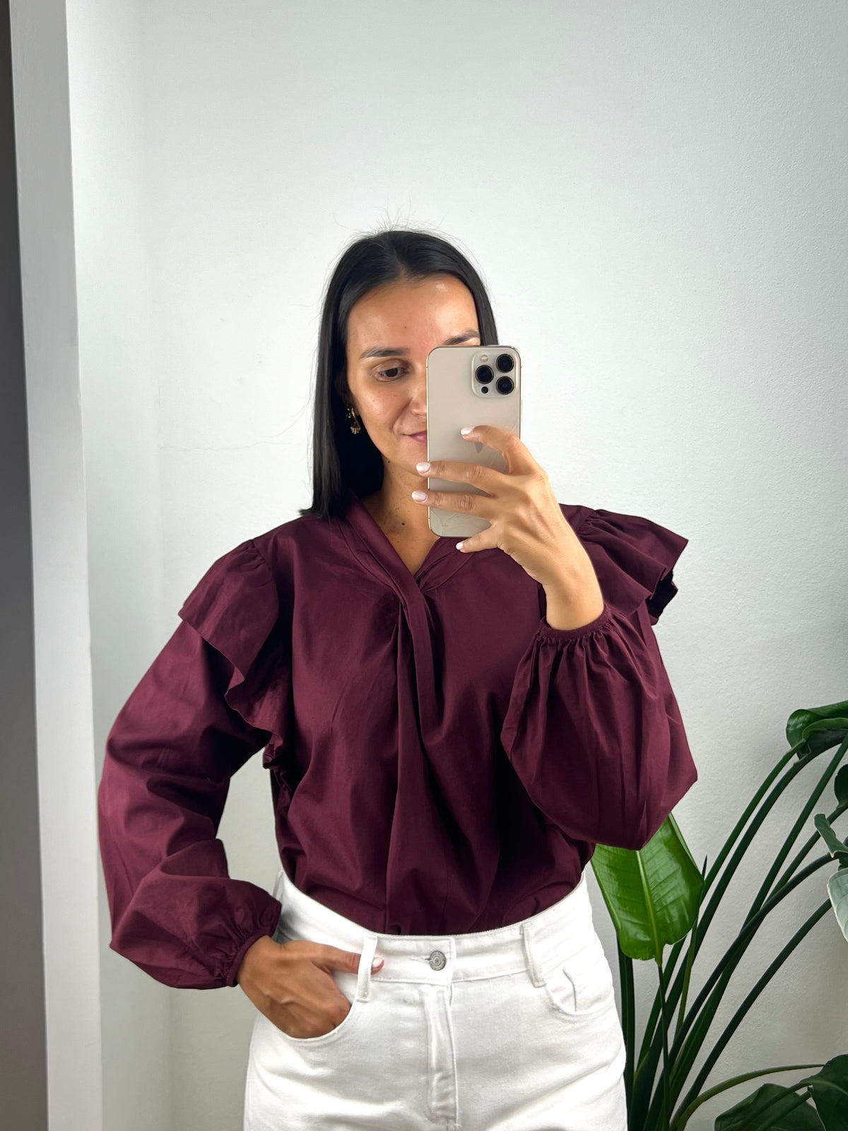 Blusa Sophie - Bordeaux