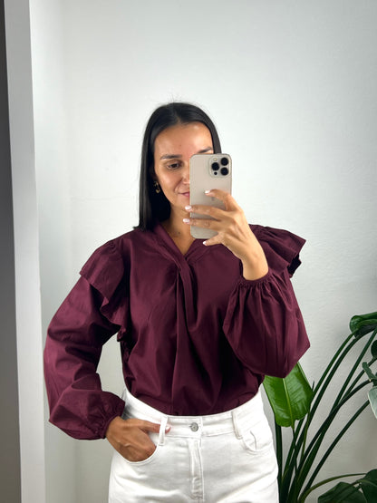 Blusa Sophie - Bordeaux