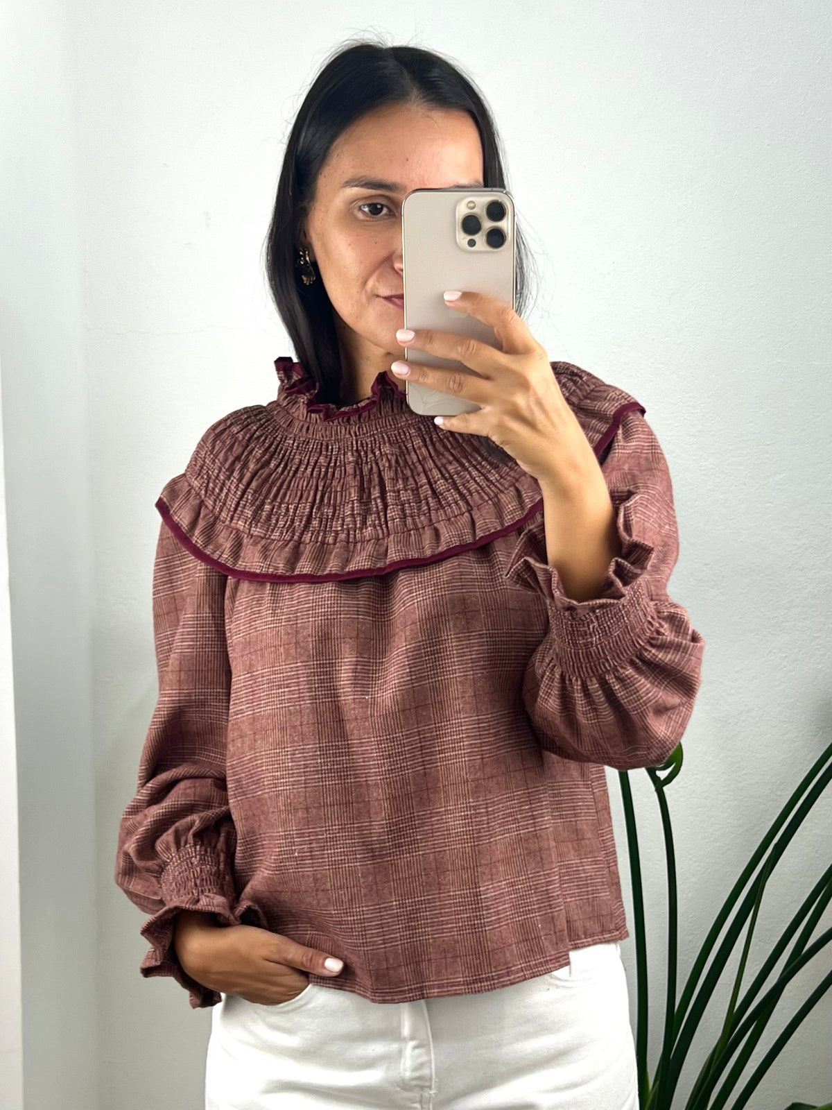 Blusa Diana - Bordeaux