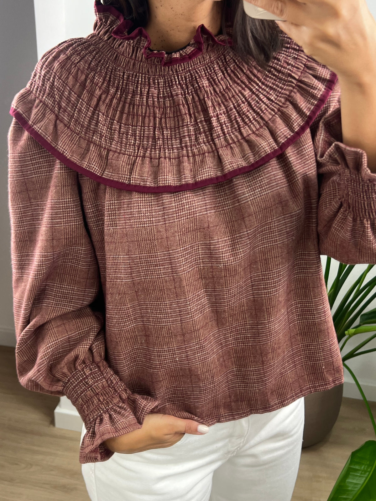 Blusa Diana - Bordeaux