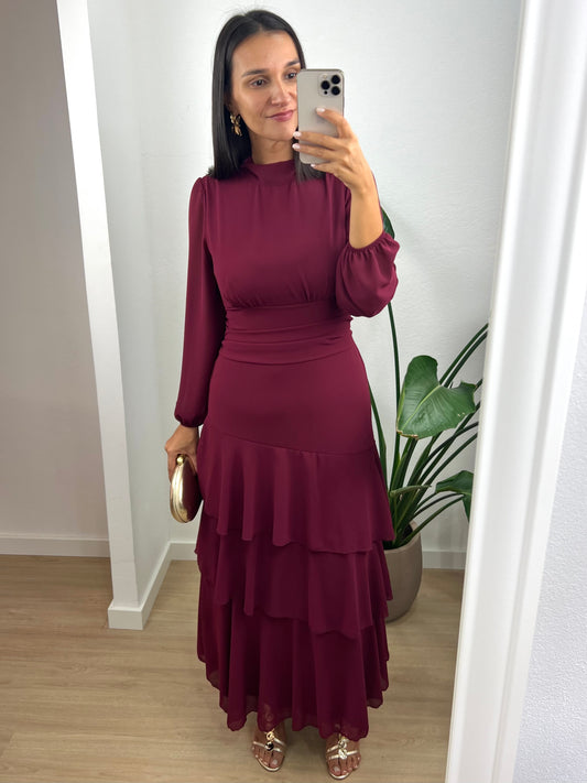 Vestido Vega - Bordeaux
