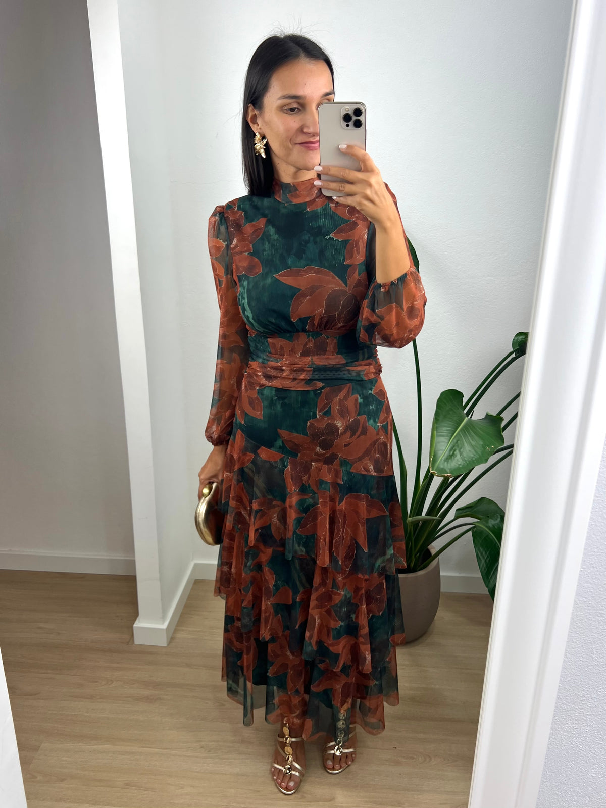 Vestido Elena - Terracota