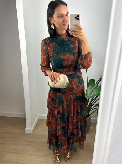 Vestido Elena - Terracota