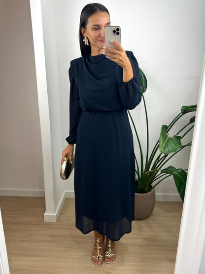 Vestido Teresa - Azul Marinho