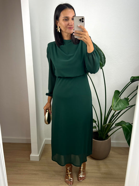 Vestido Teresa - Verde Escuro