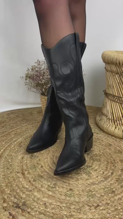 Botas Texanas - Preto